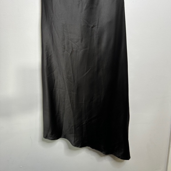 Sucrefas Women's Spaghetti Strap Dress Satin Sleeveless Cowl Neck - Picture 5 of 11